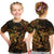Pisces Zodiac Polynesian T Shirt Kid Unique Style - Gold LT8 - Polynesian Pride