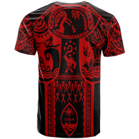 Polynesian T Shirt Guam Flag, Seal with Maui Moana Tattoo - Polynesian Pride