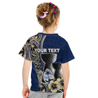 (Custom Personalised) Guam Chamorro T Shirt KID Blue Style LT6 - Polynesian Pride