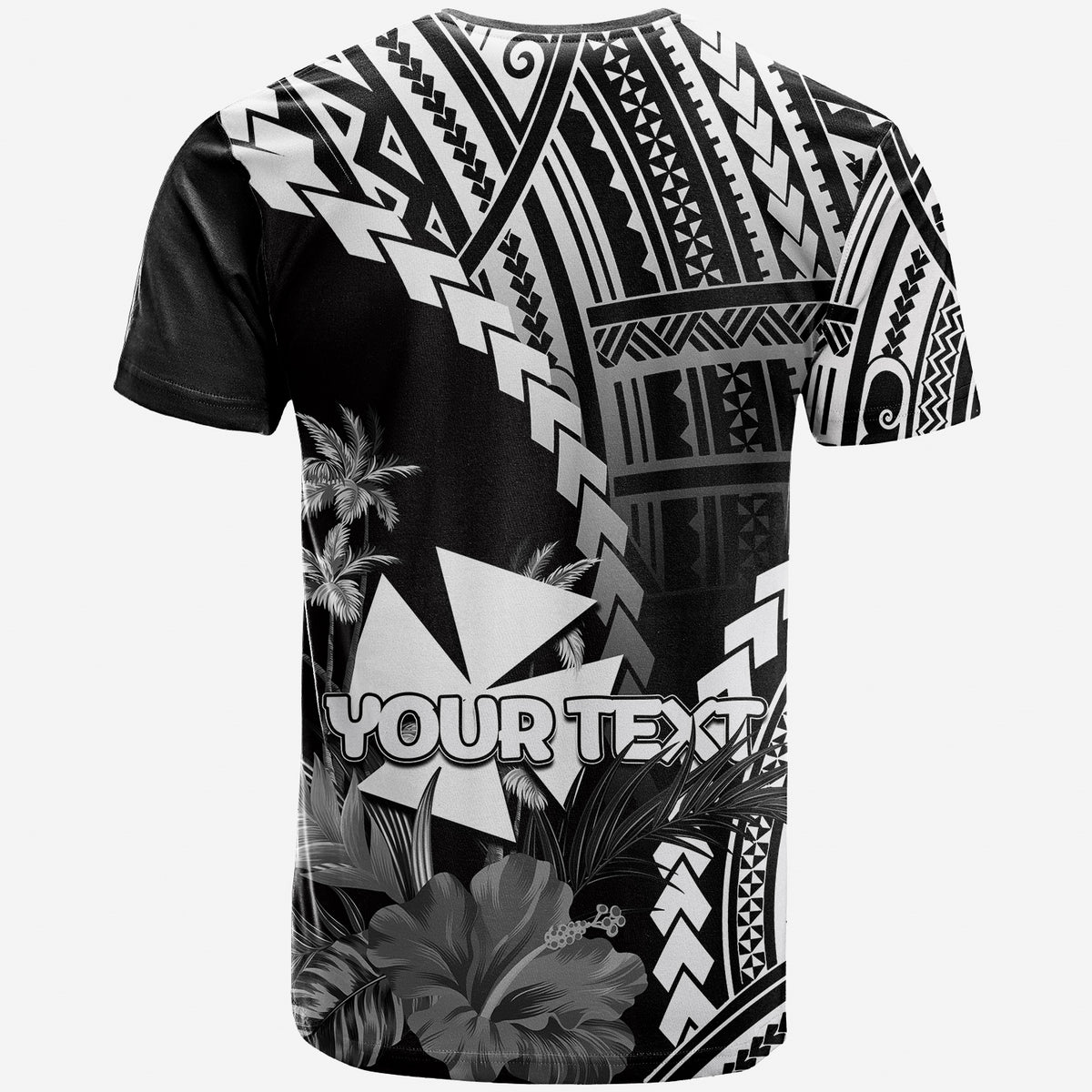 Custom Wallis and Futuna T Shirt Polynesian Style White Color LT6 - Polynesian Pride