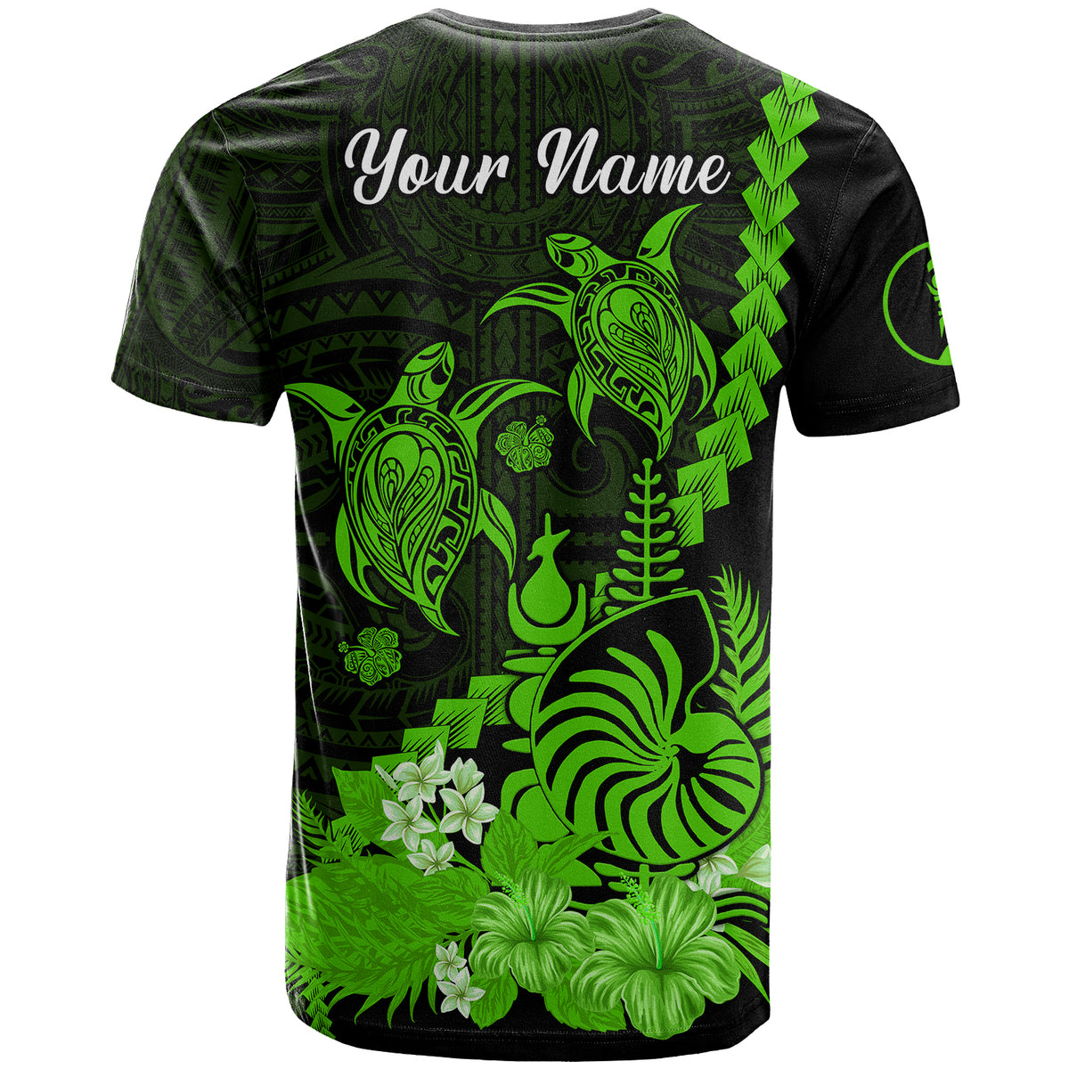Custom New Caledonia Valentine Couple T Shirt My Sunshine Polynesia Turtle Green LT14 - Polynesian Pride