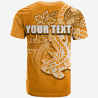 Custom Polynesian Hammerhead shark T Shirt Orange Style LT6 - Polynesian Pride