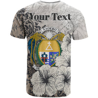 Nauru T Shirt Custom Vintage Luxury Floral Style - Polynesian Pride