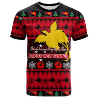Papua New Guinea Christmas T Shirt LT6 Unisex Red - Polynesian Pride