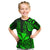 (Custom Personalised) Hawaii Kanaka Map T Shirt Kid Green Style LT6 - Polynesian Pride