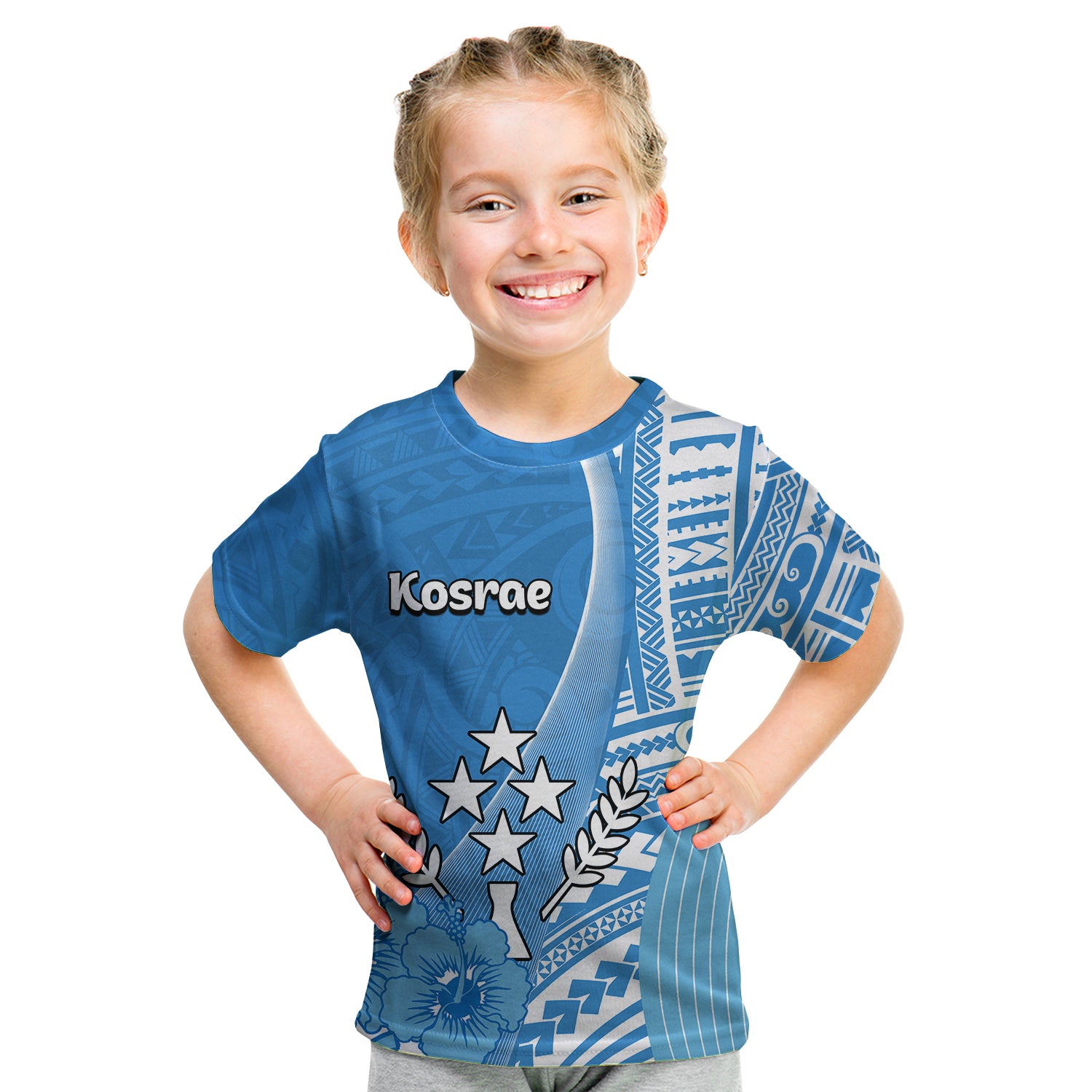 (Custom Personalised) Kosrae Of Micronesia T Shirt KID Vibe Style LT6 - Polynesian Pride