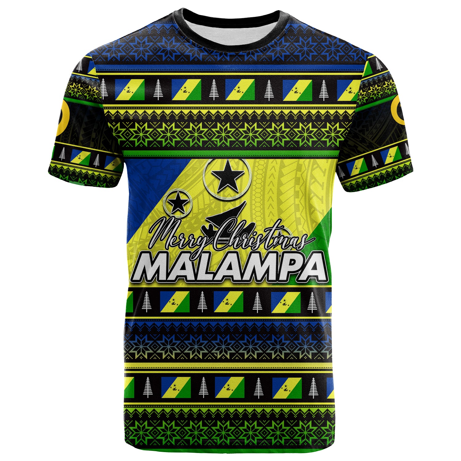 Malampa Province T Shirt Of Vanuatu Christmas 2021 LT6 Yellow - Polynesian Pride