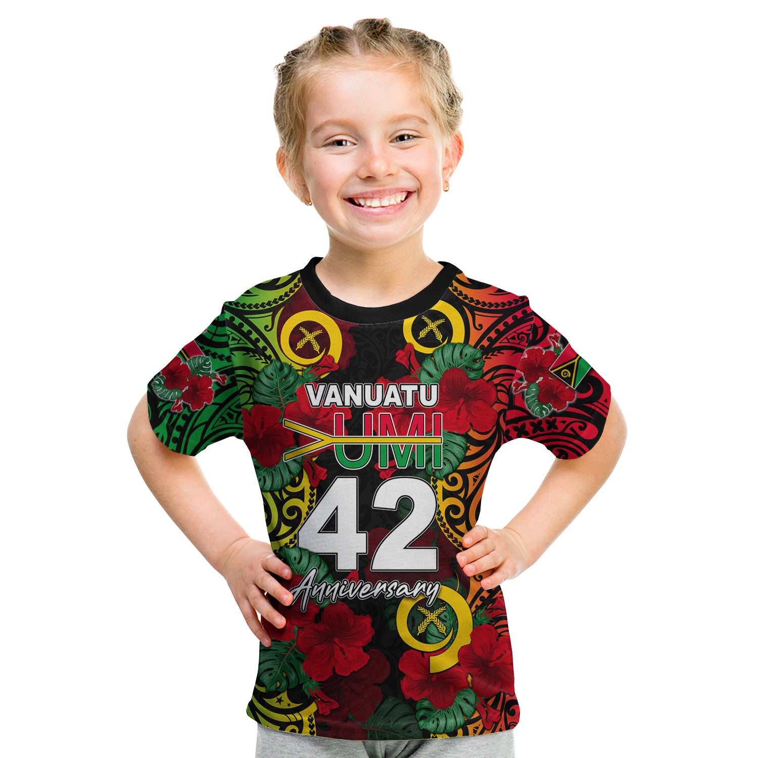 Vanuatu Yumi 42 T Shirt KID LT6 - Polynesian Pride