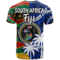 Indigenous South Africa Mixed Fiji Palm Tapa T Shirt LT9 - Polynesian Pride