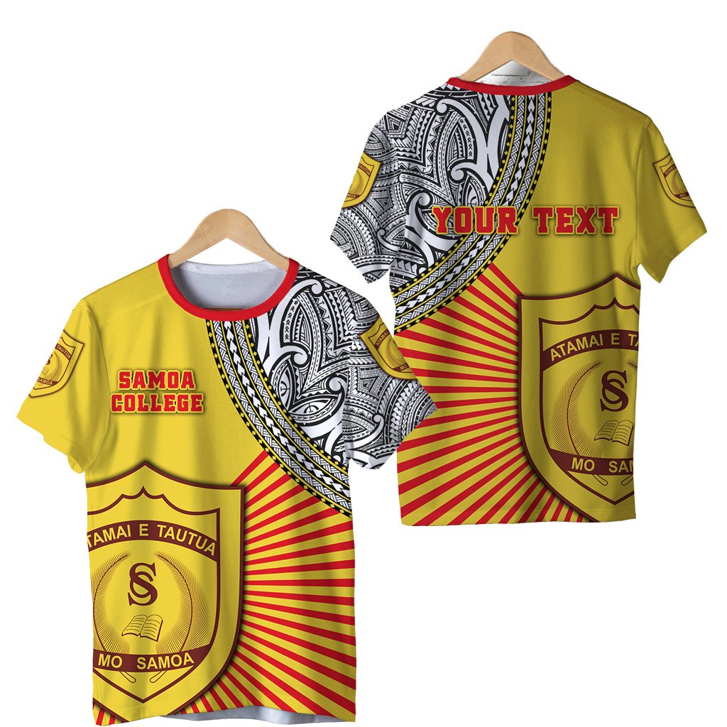 Custom Samoa College T Shirt Special Style Unisex Yellow - Polynesian Pride