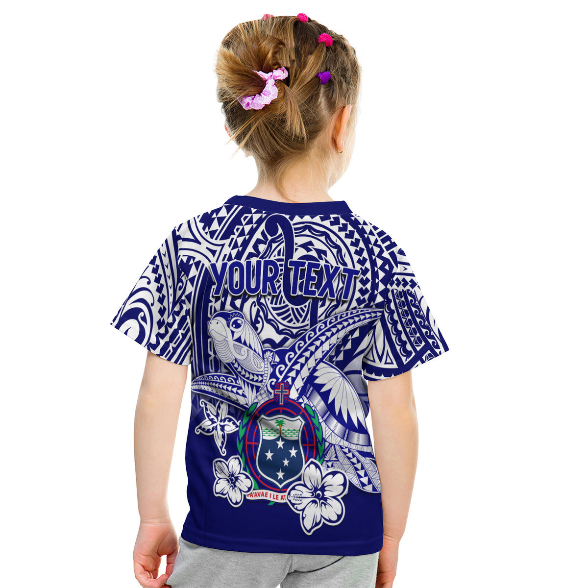 (Custom Personalised) Samoa Polynesian T Shirt Kid Samoan Loved Turtles LT13 - Polynesian Pride