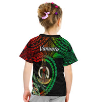 Vanuatu Heart Polynesian T Shirt Kid Turtle Sand Drawings LT13 - Polynesian Pride