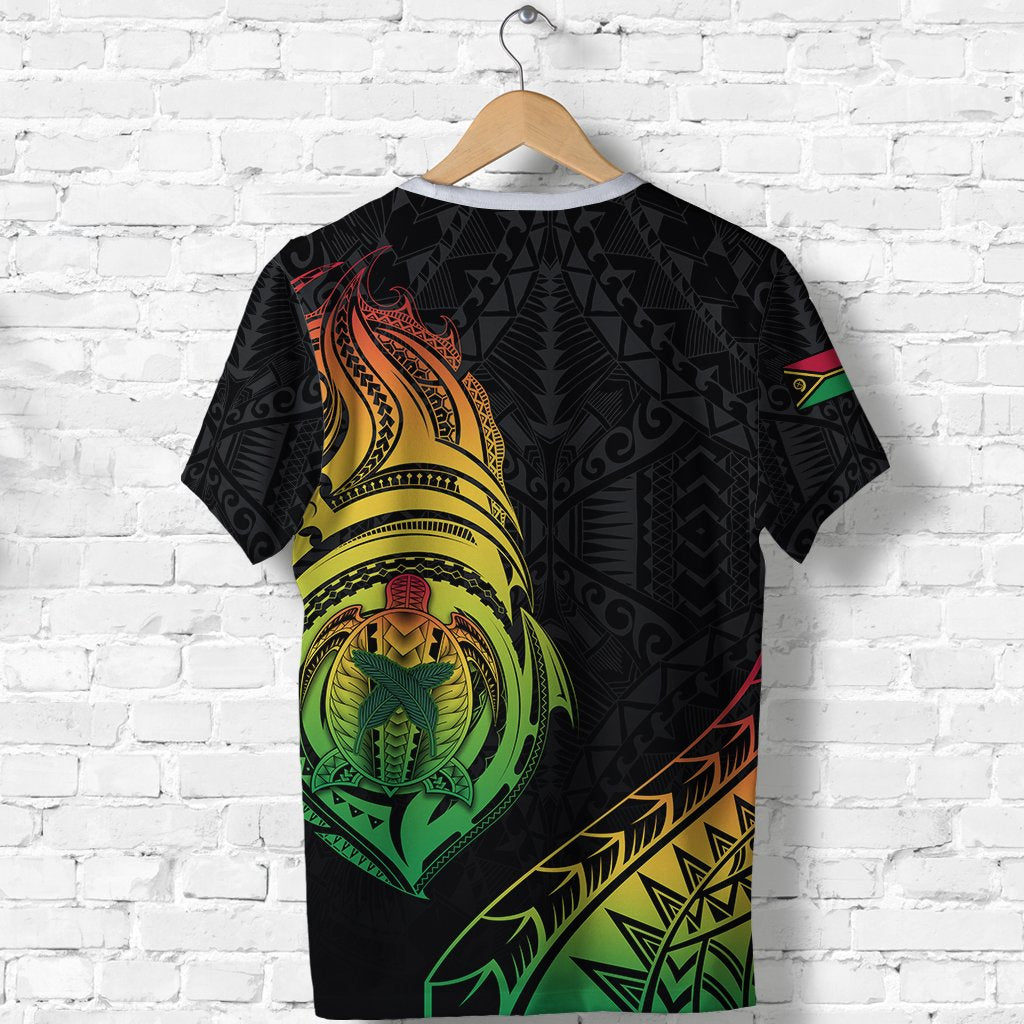 Vanuatu Rugby T Shirt Turtle Color - Polynesian Pride