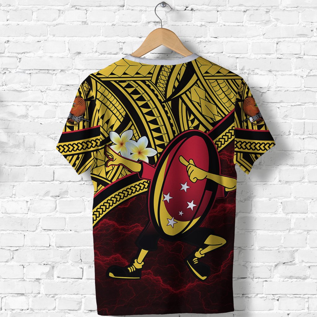 Papua New Guinea Rugby T Shirt Style Dab Trend - Polynesian Pride