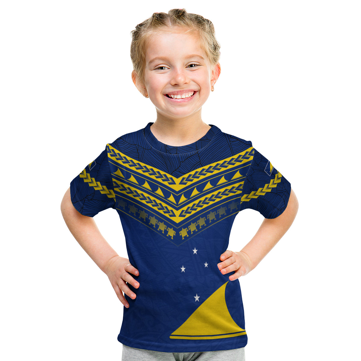 (Custom Personalised) Tokelau Rugby T Shirt Kid Impressive Sport LT13 - Polynesian Pride