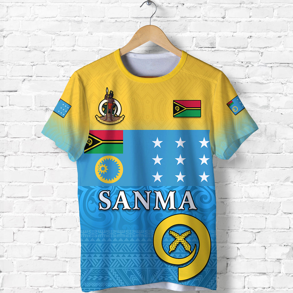 Custom Sanma Province T Shirt Vanuatuan Proud LT13 - Polynesian Pride