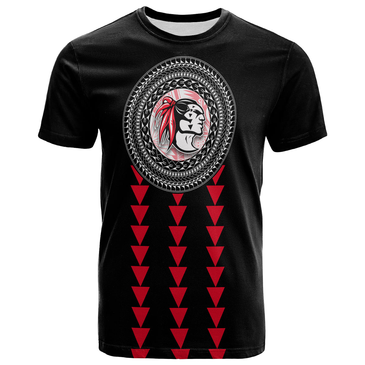 Red Raiders T Shirt Kahuku School LT13 - Polynesian Pride