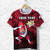 Custom Tahiti Rugby T Shirt Dab Trend Creative Unisex Red - Polynesian Pride