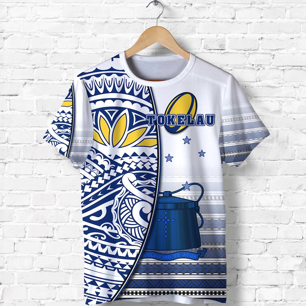 Tokelau Rugby T Shirt Special Unisex Blue - Polynesian Pride