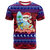 Guam Christmas Felis Pasgua Santas Guam Surf Board T Shirt LT2 RED - Polynesian Pride