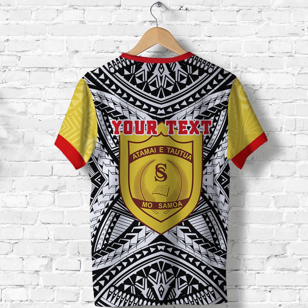 Custom Samoa College T Shirt Polynesian Style Version Special - Polynesian Pride