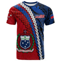 Custom Samoa Polynesian T Shirt Quotes Custom Text and Number LT13 - Polynesian Pride