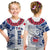 (Custom Personalise Text and Number) Toa Samoa Rugby T Shirt KID Siamupini Ula Fala White LT13 White - Polynesian Pride