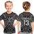 (Custom Text and Number) New Zealand Silver Fern Rugby T Shirt KID All Black NZ Maori Pattern LT13 - Polynesian Pride