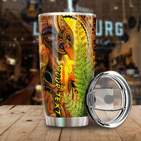 (Custom Personalised) Hei Tiki Maori Tumbler Fern Aotearoa Ta Moko Sun LT13 Art - Polynesian Pride
