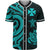 Wallis and Futuna Baseball Shirt - Tutquoise Tentacle Turtle Unisex Tutquoise - Polynesian Pride
