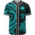 Papua New Guinea Baseball Shirt - Tutquoise Tentacle Turtle Unisex Tutquoise - Polynesian Pride