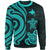 Papua New Guinea Sweater - Turquoise Tentacle Turtle Unisex Turquoise - Polynesian Pride