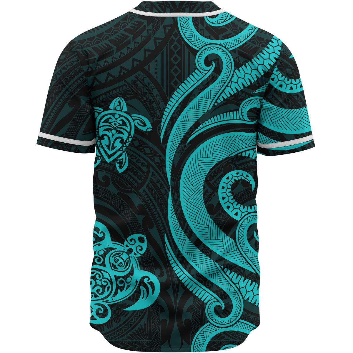 Nauru Baseball Shirt - Tutquoise Tentacle Turtle - Polynesian Pride