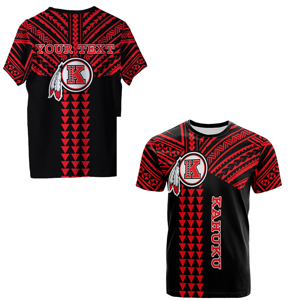 Custom Kahuku Passionate T Shirt Hawaii High & Intermediate School LT13 Unisex Black - Polynesian Pride