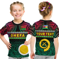 (Custom Personalised) Shefa Province T Shirt KID Vanuatu Pig Tusk Polynesian Flag Style LT14 - Polynesian Pride