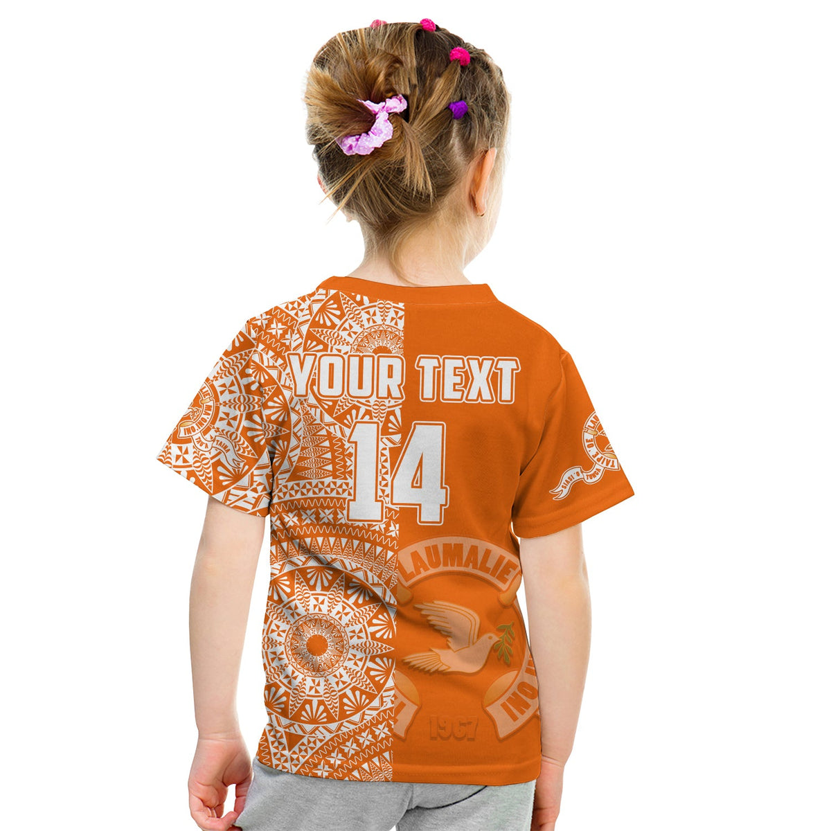 (Custom Text And Number) Tailulu Tonga College T Shirt KID Class Of Year Tongan Ngatu Pattern LT14 - Polynesian Pride