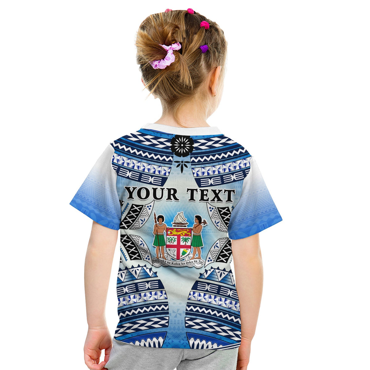 Personalised Fiji T Shirt Kaiviti Fijian Special Tapa Pattern LT14 - Polynesian Pride