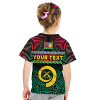 (Custom Personalised) Shefa Province T Shirt KID Vanuatu Pig Tusk Polynesian Flag Style LT14 - Polynesian Pride
