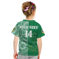 (Custom Text And Number) Tonga Saineha High School T Shirt KID Class Of Year Tongan Ngatu Pattern LT14 - Polynesian Pride