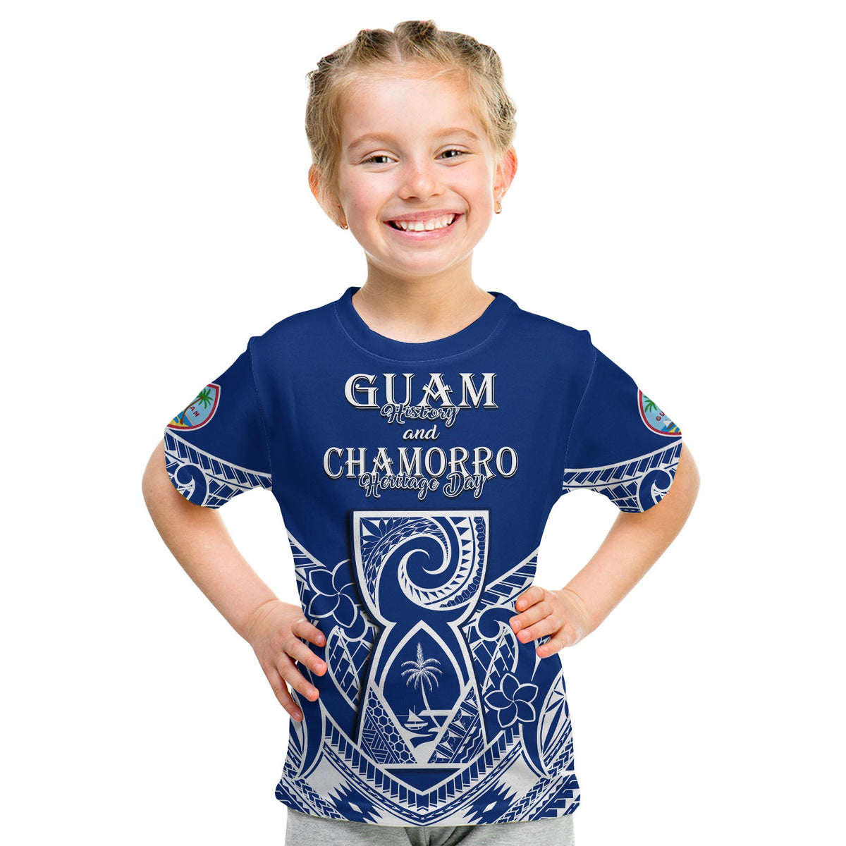 Custom Guam History and Chamorro Heritage Day T Shirt Latte Stone Polynesian LT14 - Polynesian Pride