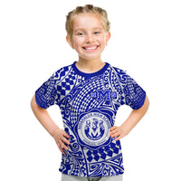 (Custom Text And Number) Hawaii T Shirt KID Moanalua High School Tribal Kakau LT14 - Polynesian Pride