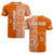 Custom Tailulu Tonga College T Shirt Tongan Ngatu Pattern LT14 Adult Orange - Polynesian Pride