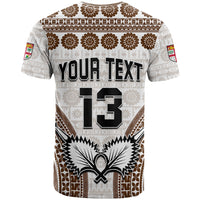 Custom Text and Number Fiji Rugby Bati T Shirt Proud Tapa Pattern LT13 - Polynesian Pride
