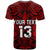 (Custom Text and Number) New Zealand Silver Fern Rugby T Shirt All Black Red NZ Maori Pattern LT13 - Polynesian Pride