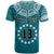 (Custom Text and Number) Cook Islands Tatau T Shirt Symbolize Passion Stars Version Blue LT13 - Polynesian Pride