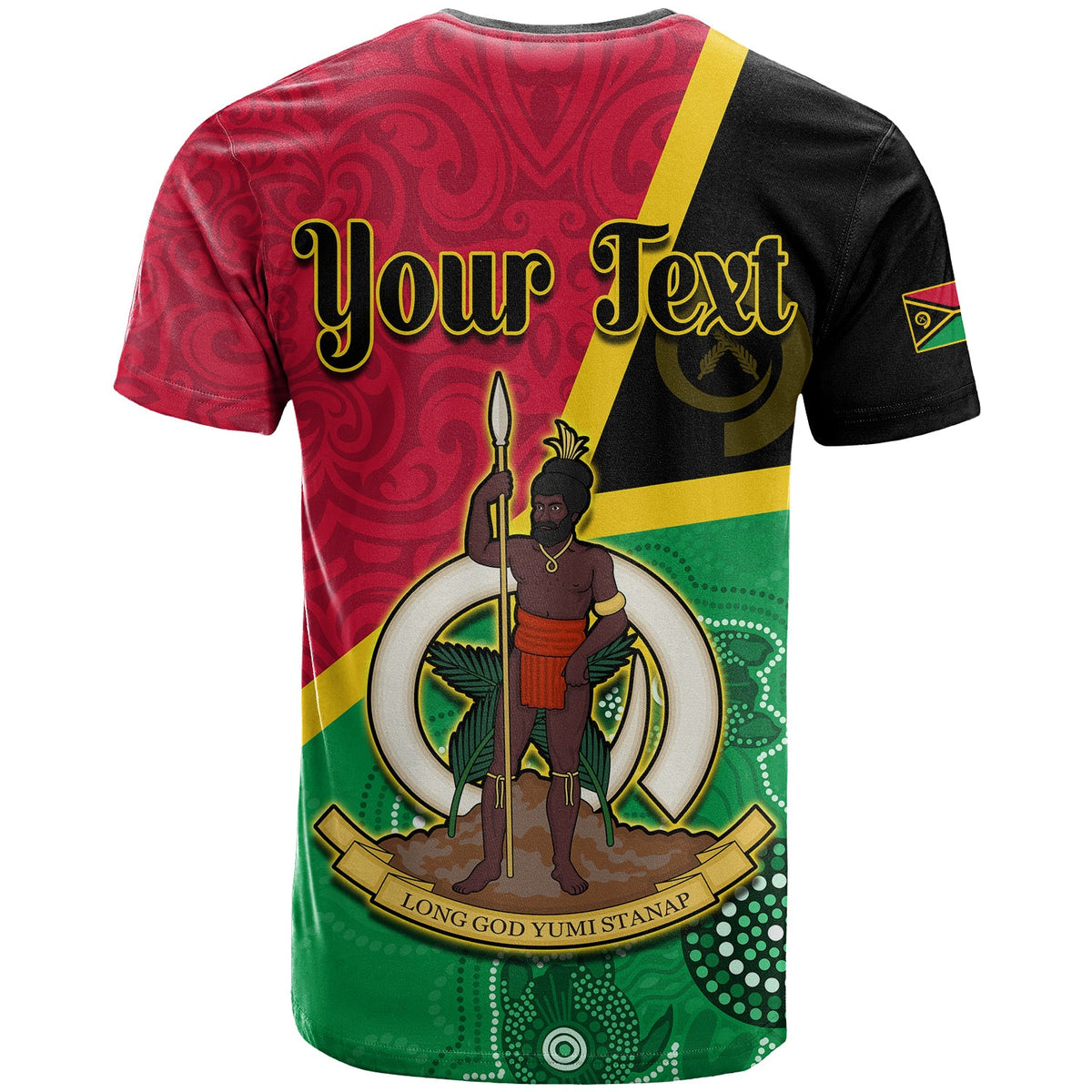 Custom Vanuatu T Shirt Aboriginal Turtle Mix Sand Drawing LT13 - Polynesian Pride