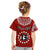 (Custom Text and Number) Rarotonga Cook Islands T Shirt Turtle and Map Style Red LT13 - Polynesian Pride