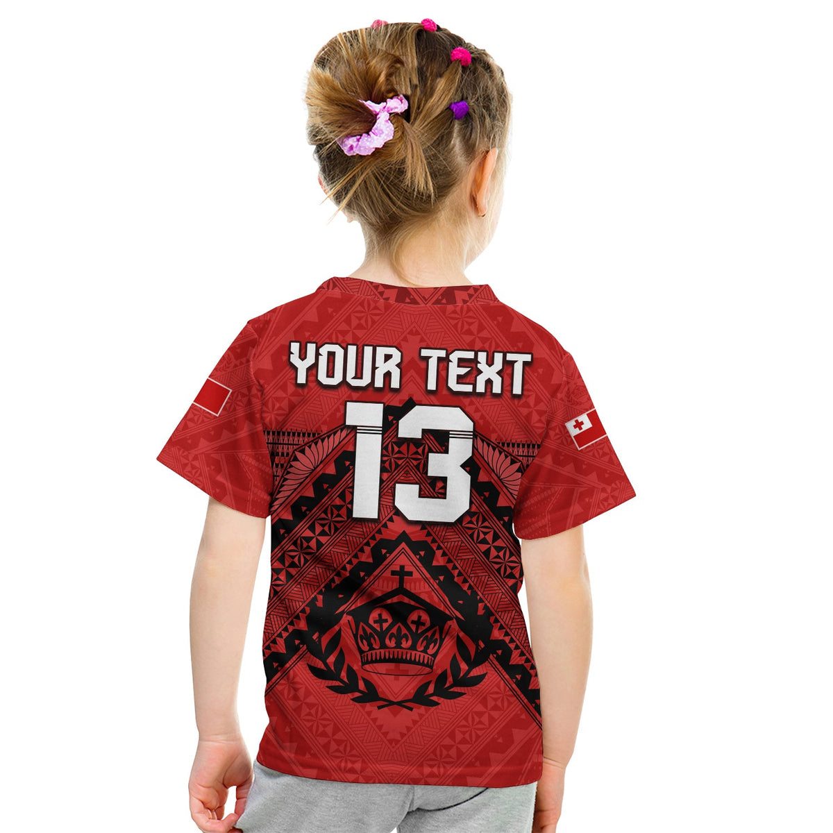 (Custom Text and Number) Tonga Rugby MMT T Shirt Ngatu Mate Maa Tonga Simple LT13 - Polynesian Pride