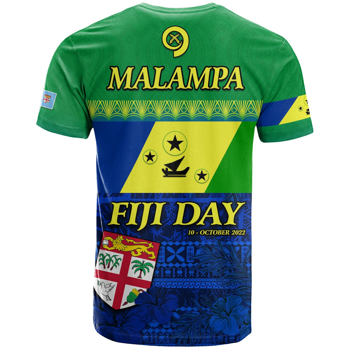 Malampa Fiji Day T Shirt Vanuatu Polynesia mix Flowers LT13 - Polynesian Pride
