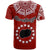 Rarotonga Cook Islands T Shirt Turtle and Map Style Red LT13 - Polynesian Pride
